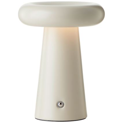 Brilliant - Lámpara de mesa regulable LED táctil MUFFIN LED/3W/5V USB IP44 color crema