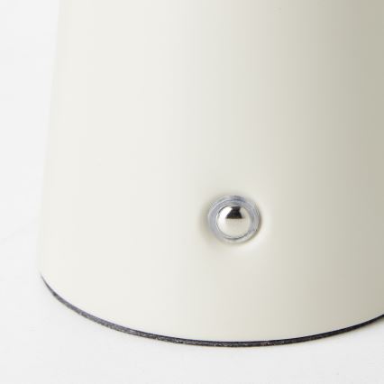 Brilliant - Lámpara de mesa regulable LED táctil MUFFIN LED/3W/5V USB IP44 color crema