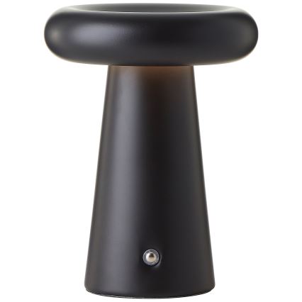 Brilliant - Lámpara de mesa de exterior táctil LED regulable MUFFIN LED/3W/5V USB IP44 negro