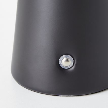 Brilliant - Lámpara de mesa de exterior táctil LED regulable MUFFIN LED/3W/5V USB IP44 negro