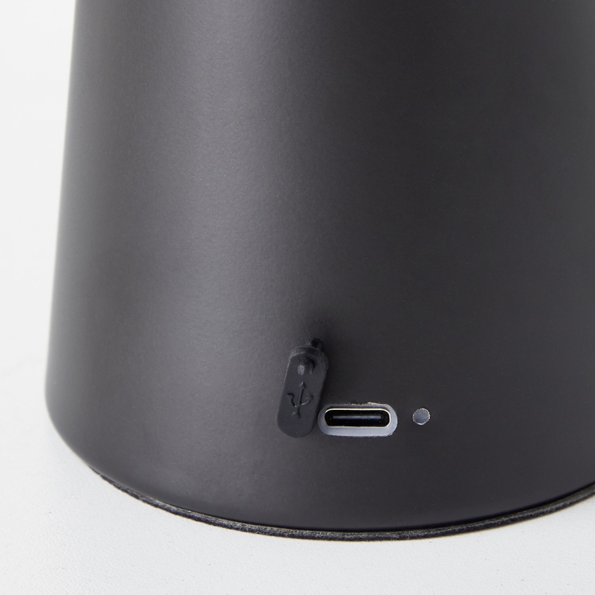 Brilliant - Lámpara de mesa de exterior táctil LED regulable MUFFIN LED/3W/5V USB IP44 negro