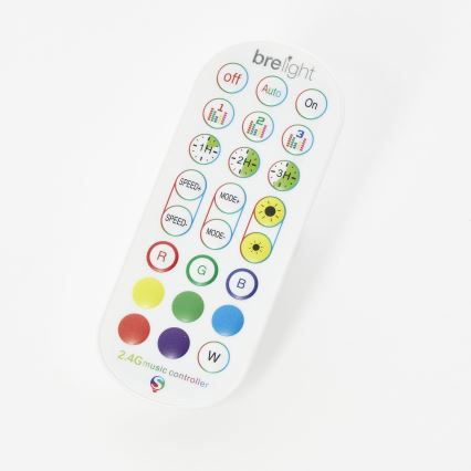 Brilliant - Lámpara de pie LED RGBW regulable NEELE LED/6,5W/230V blanco + control remoto