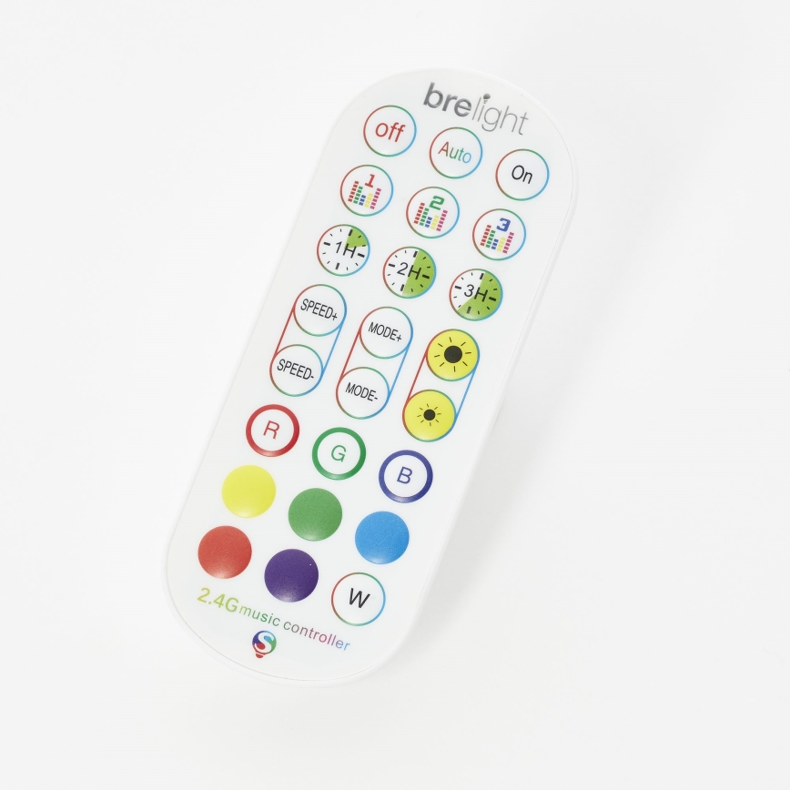 Brilliant - Lámpara de pie LED RGBW regulable NEELE LED/6,5W/230V blanco + control remoto