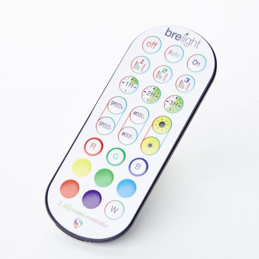 Brilliant - Lámpara de pie LED RGBW regulable NEELE LED/6,5W/230V negro + control remoto