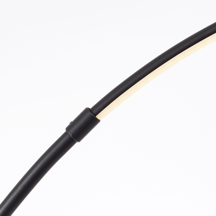 Brilliant - Lámpara de pie LED táctil regulable BOW LED/14W/230V 3000/4000/6500K negro