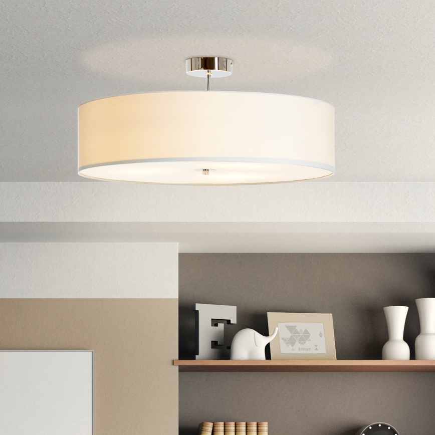 Brilliant - Lámpara de techo ANDRIA 3xE27/60W/230V diá. 60 cm blanco