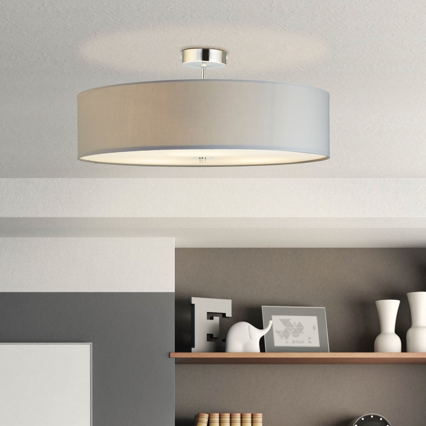 Brilliant - Lámpara de techo ANDRIA 3xE27/60W/230V diá. 60 cm gris
