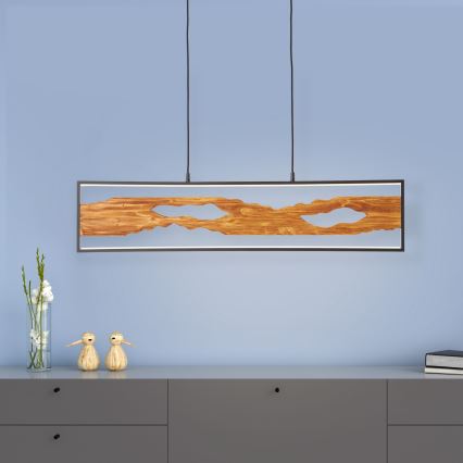 Brilliant - Lámpara LED colgante CHAUMONT LED/20W/230V pino - FSC Certificado