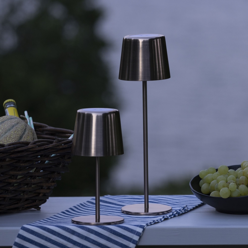 Brilliant - Lámpara LED de exterior táctil regulable XAANA LED/4W/5V 3000/4000/6500K IP44 cobre