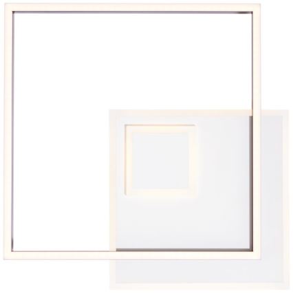 Brilliant - Plafón LED regulable IORGO LED/40W/230V 3000K 43,5x43,5 cm blanco/negro