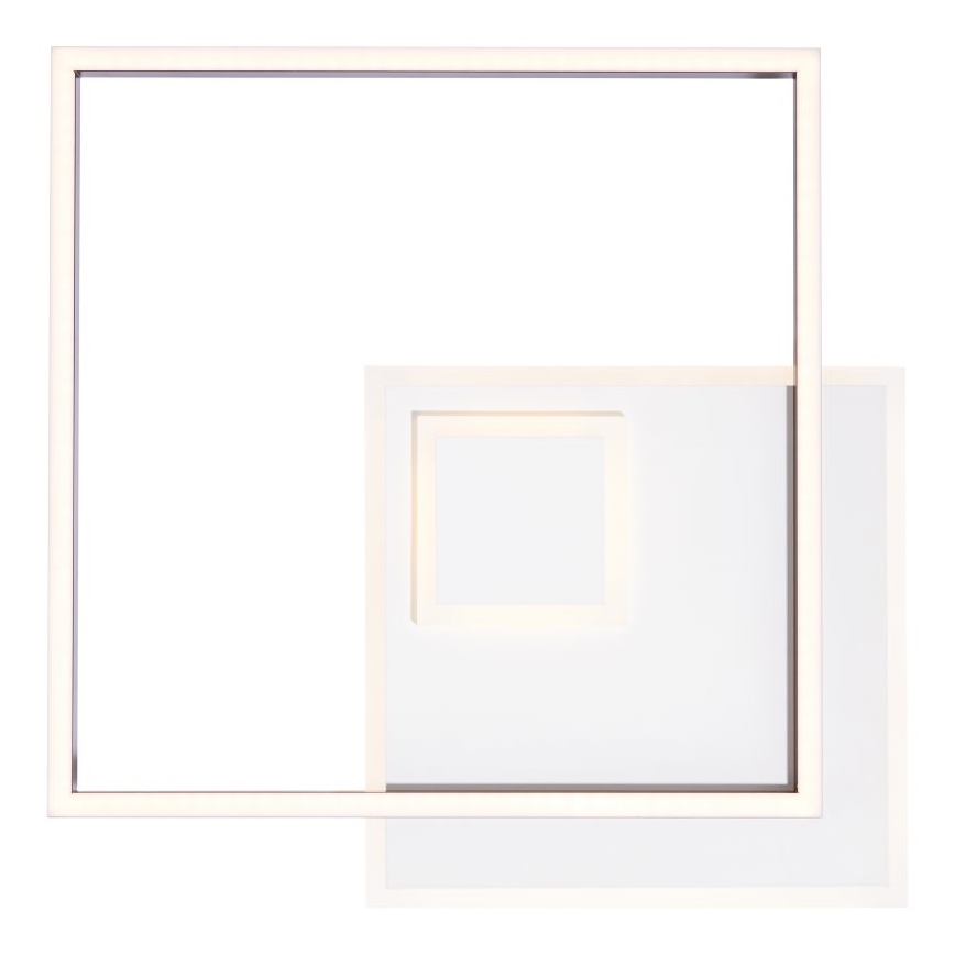 Brilliant - Plafón LED regulable IORGO LED/40W/230V 3000K 43,5x43,5 cm blanco/negro