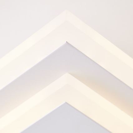 Brilliant - Plafón LED regulable IORGO LED/40W/230V 3000K 43,5x43,5 cm blanco/negro