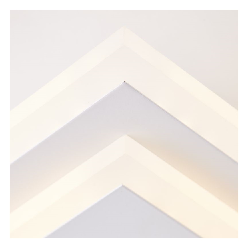 Brilliant - Plafón LED regulable IORGO LED/40W/230V 3000K 43,5x43,5 cm blanco/negro