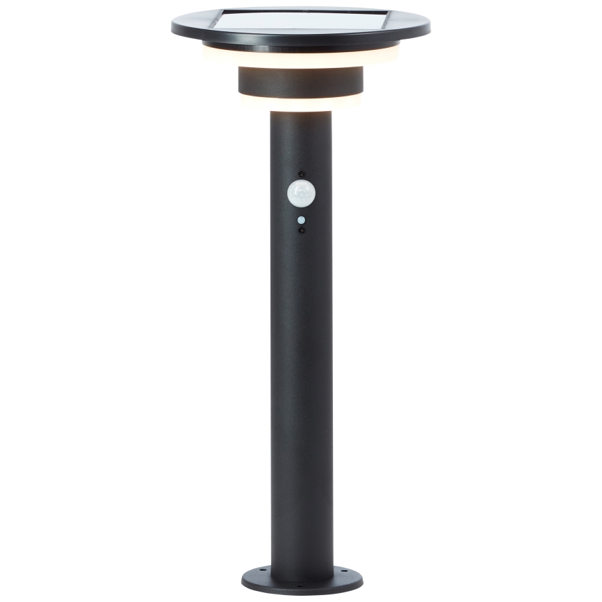 Brilliant - Lámpara solar LED con sensor GARVINA LED/3W/3,7V 45 cm IP44 negro