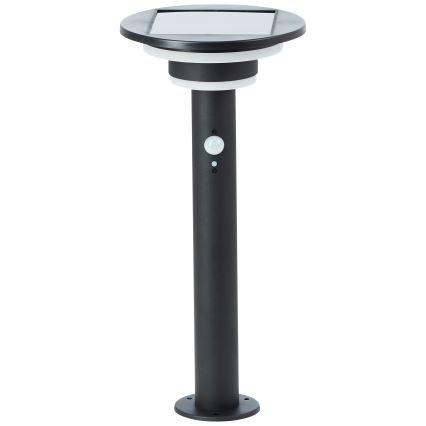 Brilliant - Lámpara solar LED con sensor GARVINA LED/3W/3,7V 45 cm IP44 negro