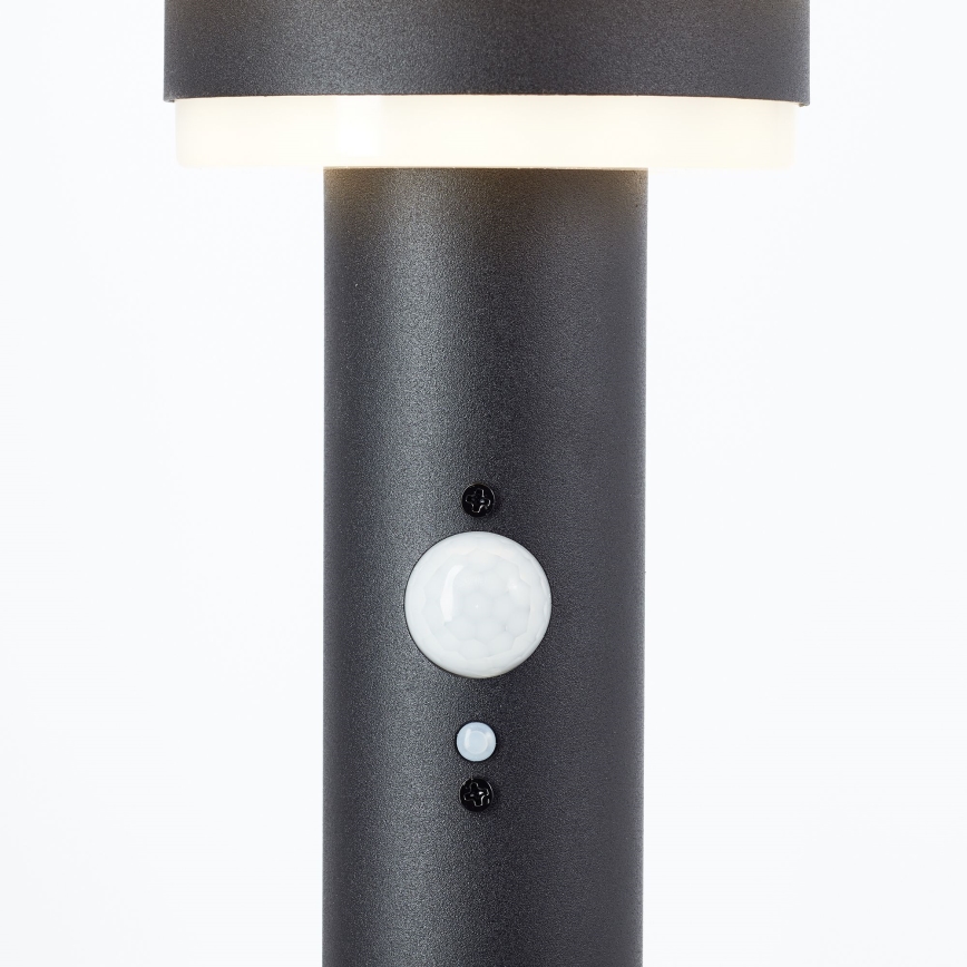 Brilliant - Lámpara solar LED con sensor GARVINA LED/3W/3,7V 45 cm IP44 negro