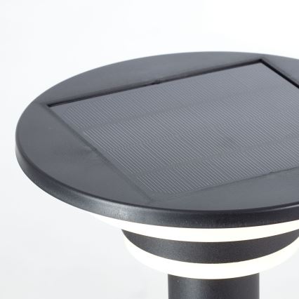 Brilliant - Lámpara solar LED con sensor GARVINA LED/3W/3,7V 45 cm IP44 negro