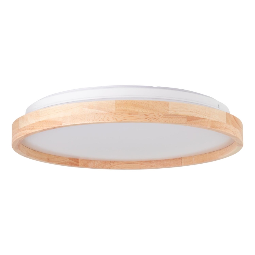 Brilliant - Plafón LED ALSON LED/26W/230V 3000/4500K diá. 39,5 cm madera de caucho - FSC Certificado