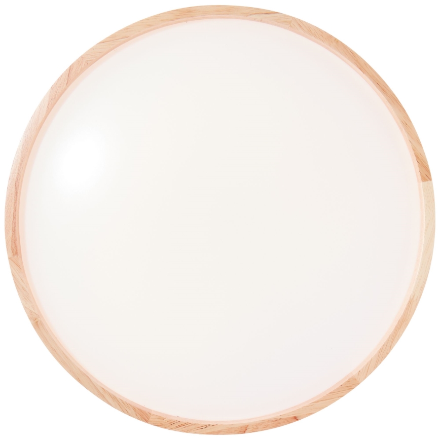 Brilliant - Plafón LED ALSON LED/26W/230V 3000/4500K diá. 39,5 cm madera de caucho - FSC Certificado