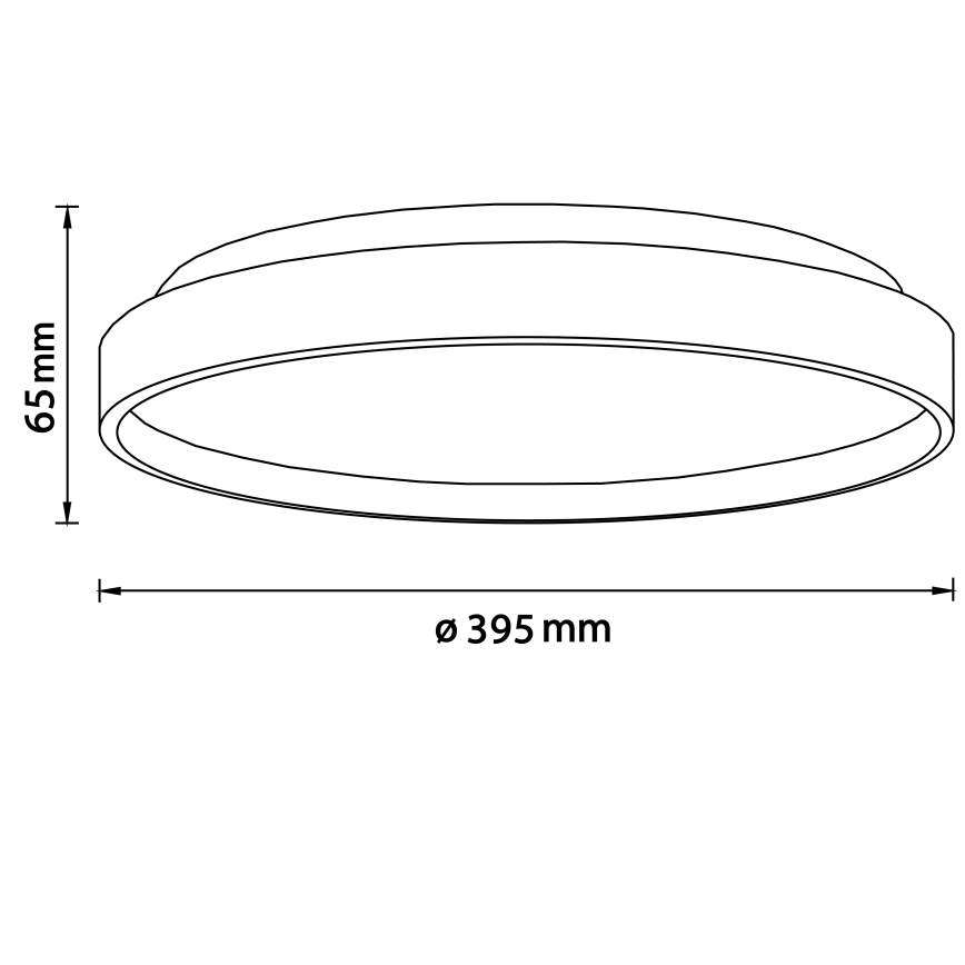 Brilliant - Plafón LED ALSON LED/26W/230V 3000/4500K diá. 39,5 cm madera de caucho - FSC Certificado