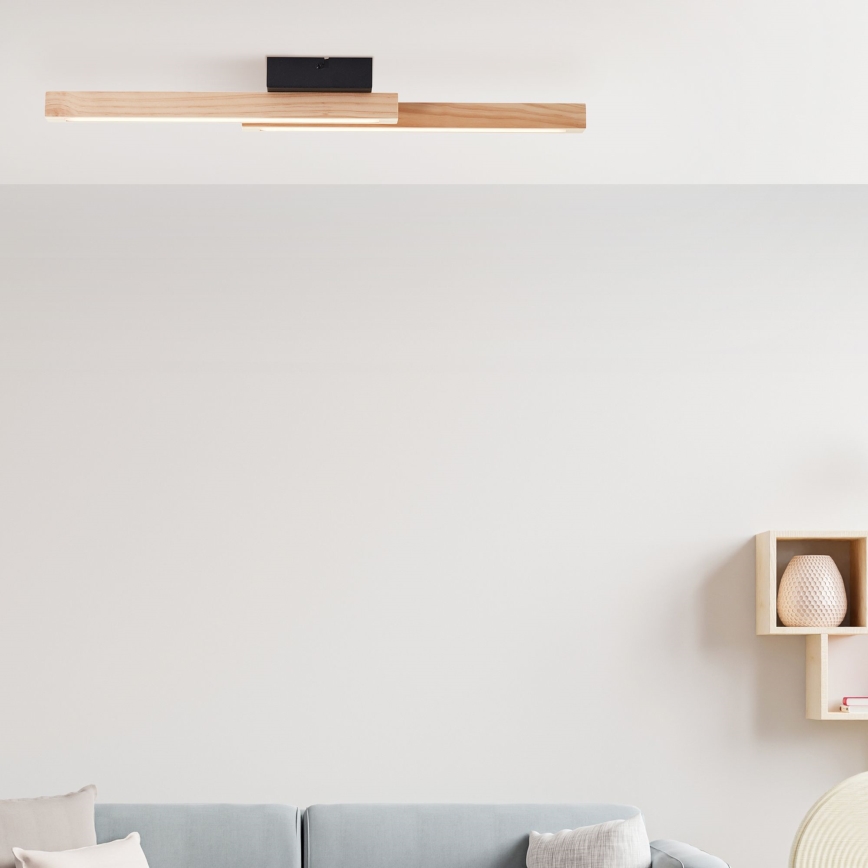 Brilliant - Plafón LED ARION LED/14W/230V pino - FSC Certificado