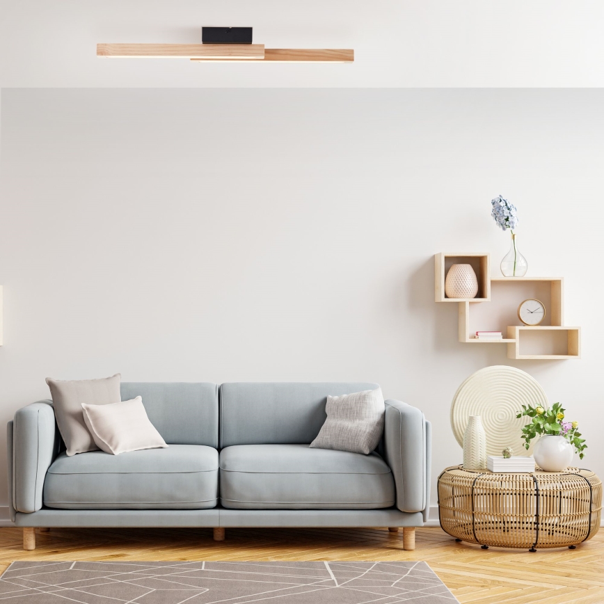 Brilliant - Plafón LED ARION LED/14W/230V pino - FSC Certificado
