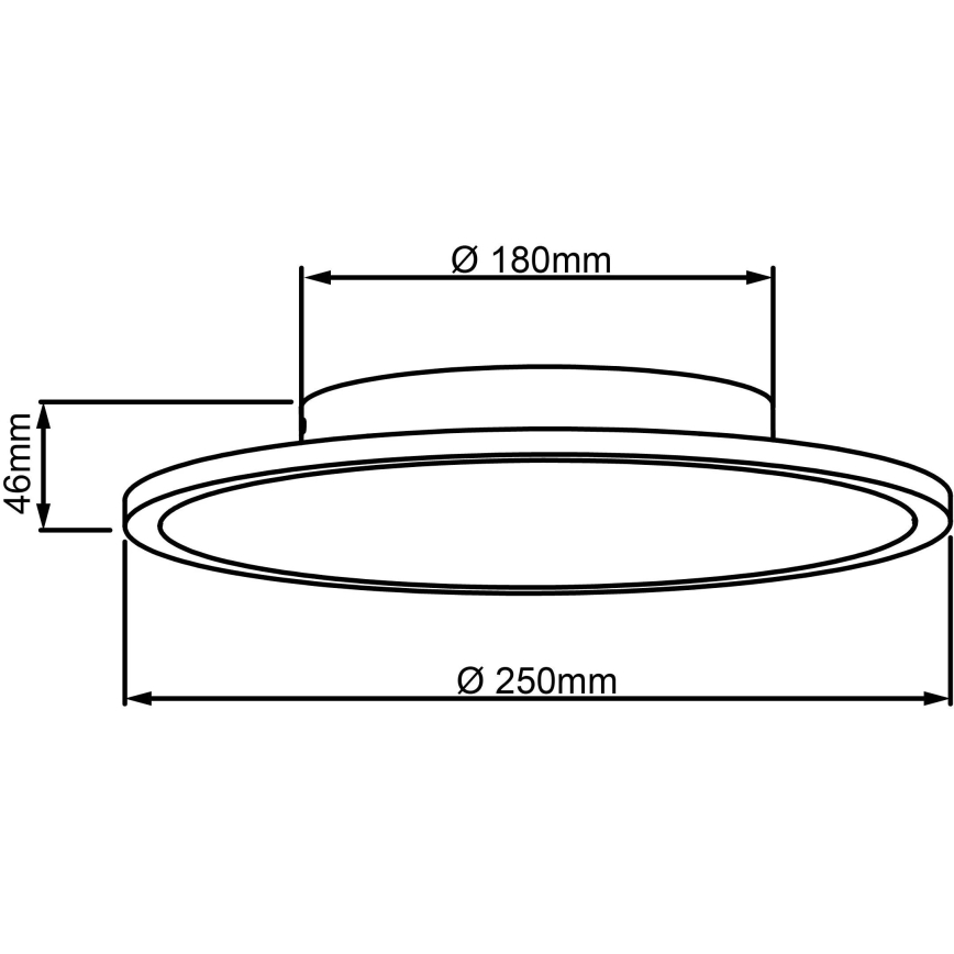 Brilliant - Plafón LED BUFFI LED/13W/230V diá. 25 cm 2700K
