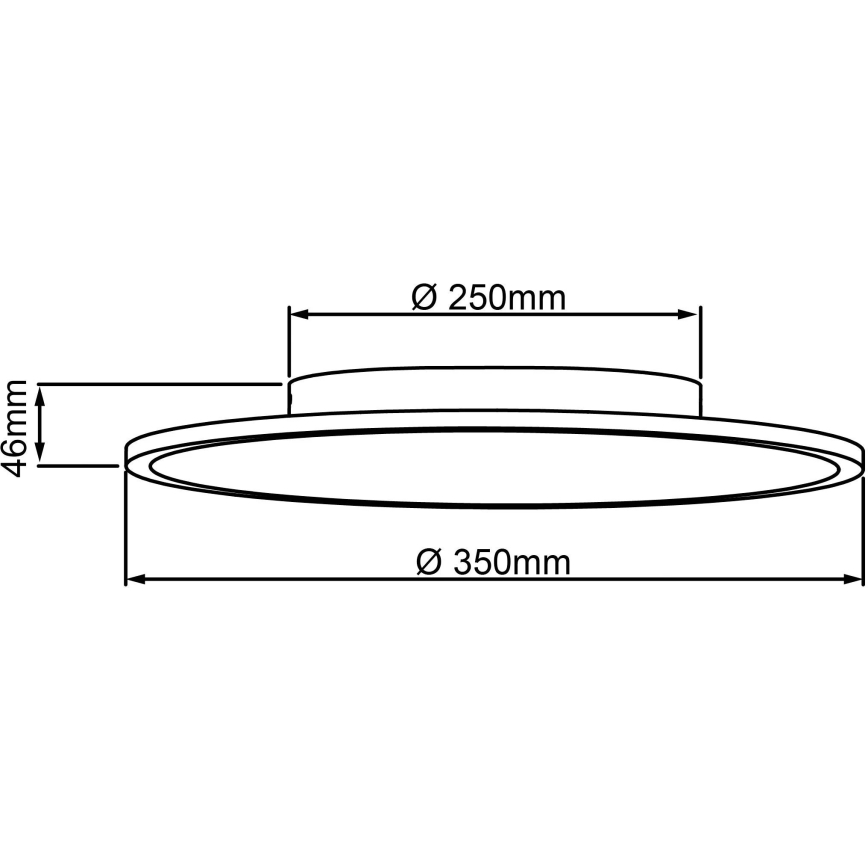 Brilliant - Plafón LED BUFFI LED/24W/230V diá. 35 cm 4000K