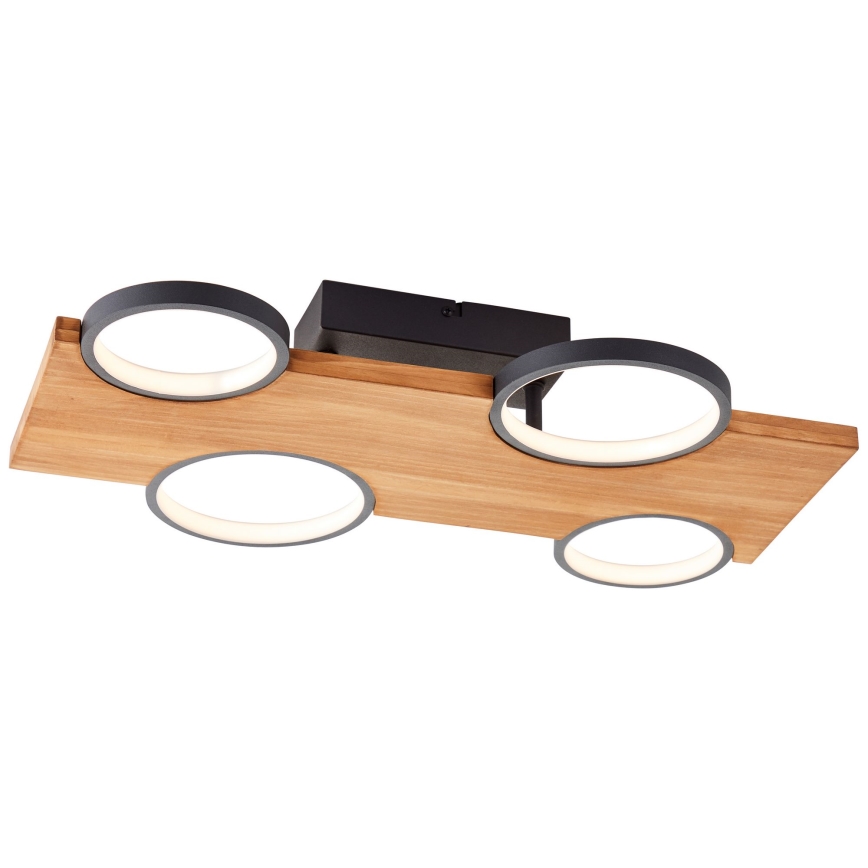 Brilliant - Plafón LED CHEESY LED/28W/230V pino - FSC Certificado