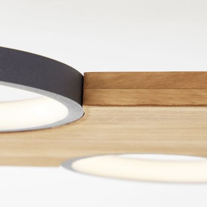 Brilliant - Plafón LED CHEESY LED/28W/230V pino - FSC Certificado