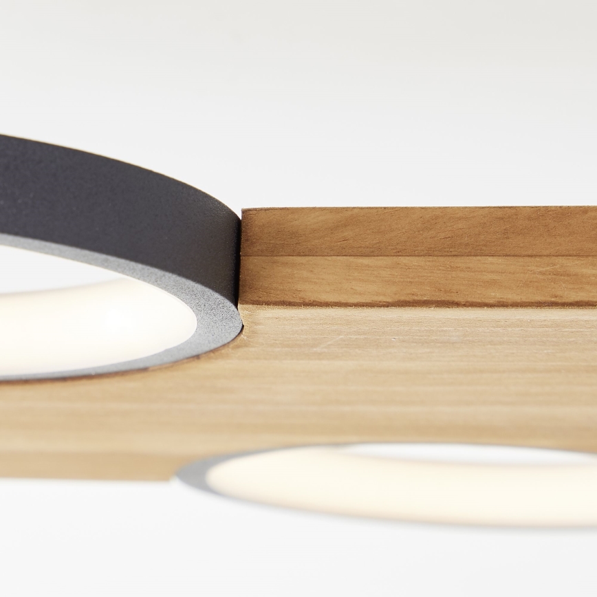 Brilliant - Plafón LED CHEESY LED/28W/230V pino - FSC Certificado