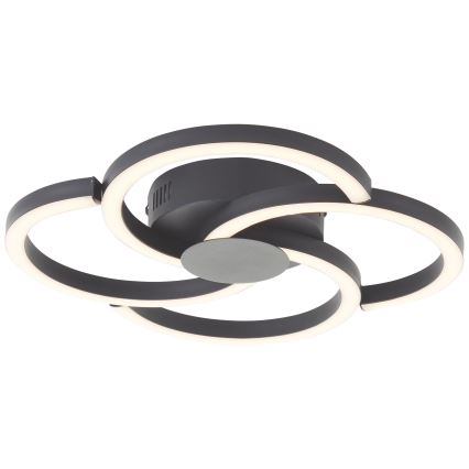 Brilliant - Plafón LED FICO LED/22W/230V diá. 34 cm negro