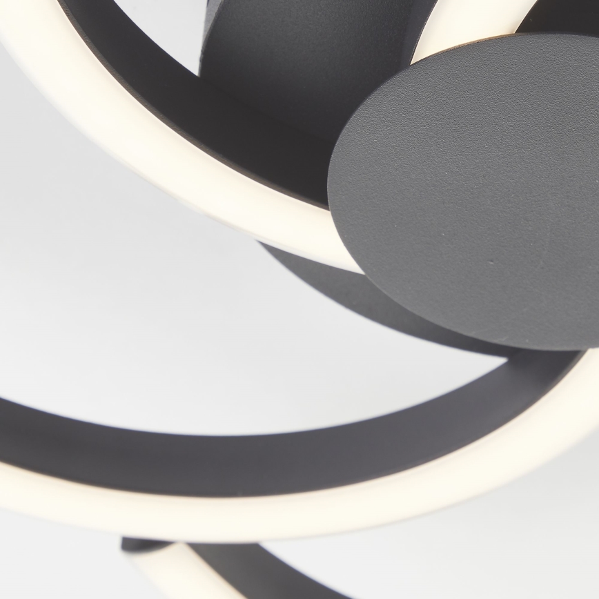 Brilliant - Plafón LED FICO LED/22W/230V diá. 34 cm negro