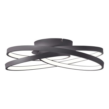 Brilliant - Plafón LED LABYRINTH LED/40W/230V diá. 39,5 cm negro
