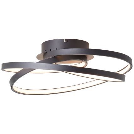 Brilliant - Plafón LED LABYRINTH LED/40W/230V diá. 39,5 cm negro