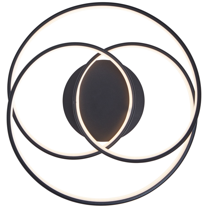 Brilliant - Plafón LED LABYRINTH LED/40W/230V diá. 39,5 cm negro