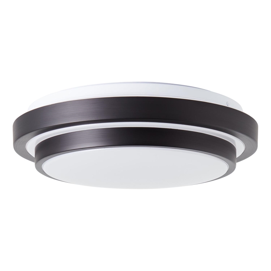 Brilliant - Plafón LED MALMÖ LED/12W/230V 3000K diá. 34,5 cm negro