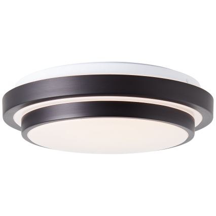 Brilliant - Plafón LED MALMÖ LED/12W/230V 3000K diá. 34,5 cm negro