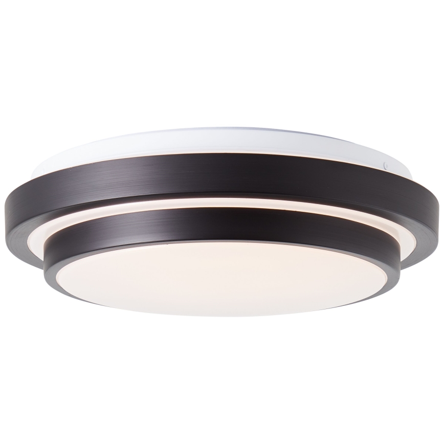 Brilliant - Plafón LED MALMÖ LED/12W/230V 3000K diá. 34,5 cm negro