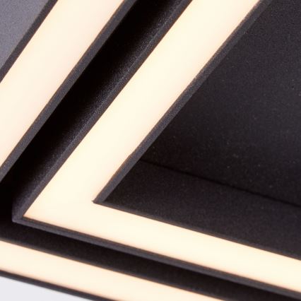 Brilliant - Plafón LED QUON LED/24W/230V 3000K 40x40 cm negro