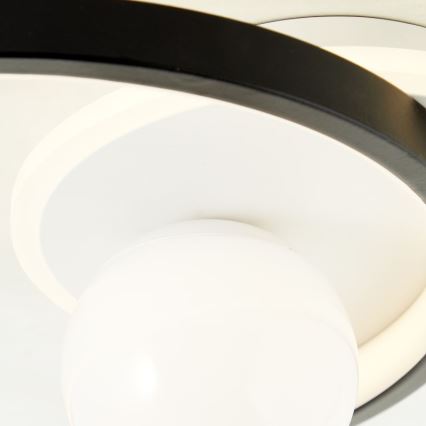 Brilliant - Plafón LED regulable ATLANTA LED/24W/230V negro/blanco