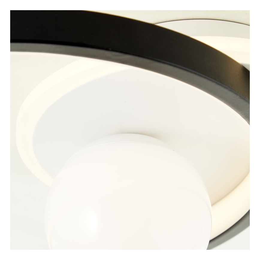 Brilliant - Plafón LED regulable ATLANTA LED/24W/230V negro/blanco