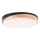 Brilliant - Plafón LED regulable BAARLO LED/24W/230V diá. 35 cm negro/madera de caucho - FSC Certificado