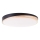 Brilliant - Plafón LED regulable BAARLO LED/36W/230V 3000-6500K diá. 50 cm negro/madera de caucho + control remoto - FSC Certificado