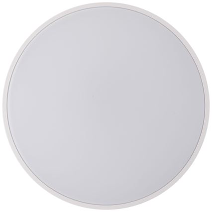 Brilliant - Plafón LED regulable BAARLO LED/36W/230V 3000-6500K diá. 50 cm blanco/madera de caucho + control remoto - FSC Certificado