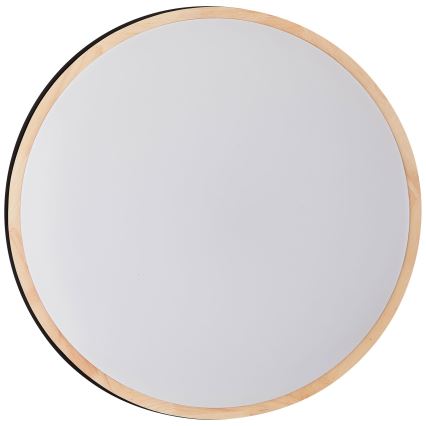 Brilliant - Plafón LED regulable BAARLO LED/36W/230V 3000-6500K diá. 50 cm negro/madera de caucho + control remoto - FSC Certificado