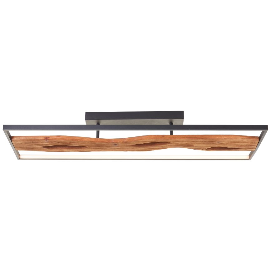 Brilliant - Plafón LED regulable CHAUMONT LED/48W/230V madera de caucho - FSC certificado