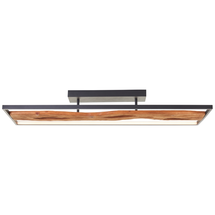 Brilliant - Plafón LED regulable CHAUMONT LED/48W/230V madera de caucho - FSC certificado