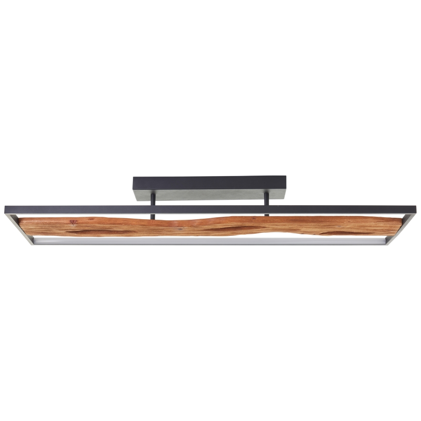 Brilliant - Plafón LED regulable CHAUMONT LED/48W/230V madera de caucho - FSC certificado