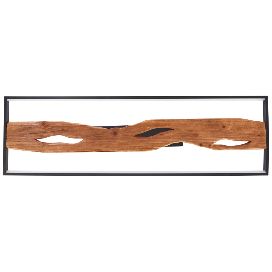 Brilliant - Plafón LED regulable CHAUMONT LED/48W/230V madera de caucho - FSC certificado
